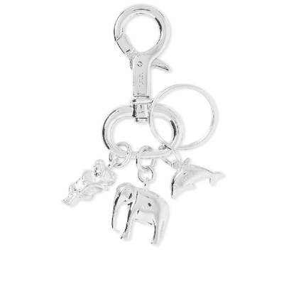 Apc A.p.c. Large Animals Keyring In Silver