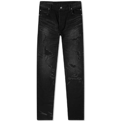 Balmain Destroyed Slim Jean In Black