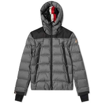 Moncler Grenoble Camurac Hooded Down Jacket In Grey