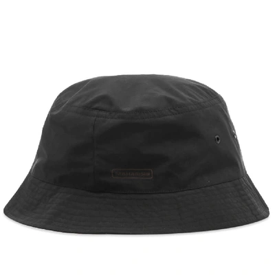 Maharishi Tech Nylon Bucket Hat In Black