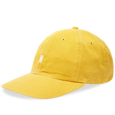 Norse Projects Twill Sports Cap In Yellow