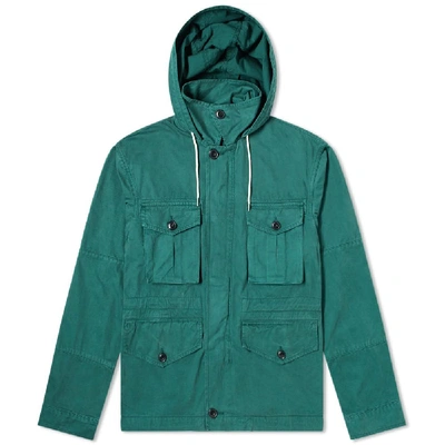 Albam Hooded Field Jacket In Green