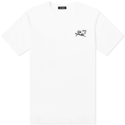 Raf Simons Embroidered Cotton Jersey T-shirt In White