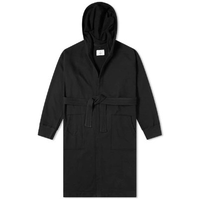 Reigning Champ Hooded Robe In Black