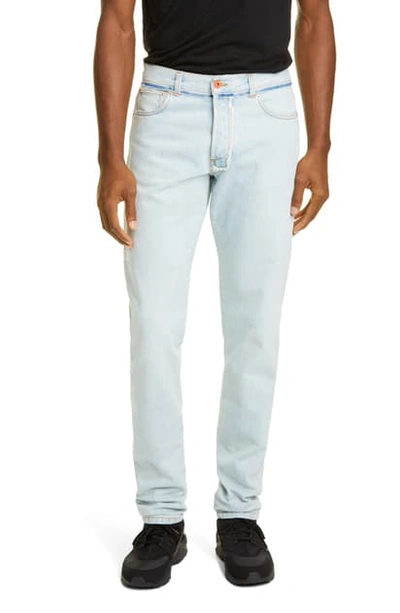Heron Preston Regular Fit Jeans In Bleach White