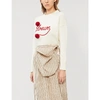 LOEWE BRAND-EMBROIDERED RELAXED-FIT WOOL JUMPER