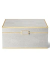 AERIN Luxe Shagreen Leather Jewelry Box