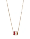 Boucheron Women's Quatre Red Edition 18k Tri-tone Gold, Diamond & Red Ceramic Pendant Necklace