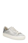 Ugg Zilo Low Top Sneaker In Silver Leather