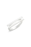 ARGENTO VIVO ARGENTO VIVO DOUBLE BAR RING,701904GSZ6