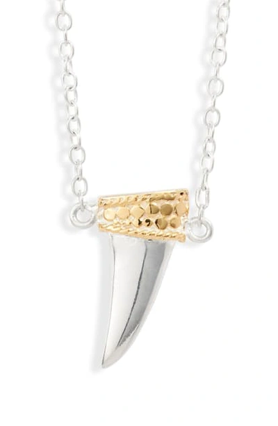 Anna Beck Tusk Pendant Necklace In Gold/ Silver