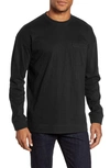 Ted Baker Speedin Long Sleeve Slim Fit Pocket T-shirt In Black