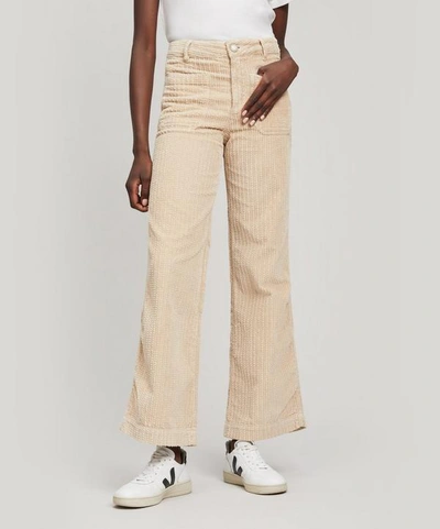 Masscob Drake Wide-leg Corduroy Trousers In Antique Ivory