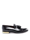 DOLCE & GABBANA NAPOLI BRUSHED LEATHER LOAFERS,69d67ad3-2c72-a4be-e451-85d5d306740e