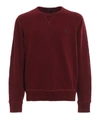 POLO RALPH LAUREN BURGUNDY COTTON BLEND SWEATSHIRT,ccf8b892-f04f-495f-cc5b-c84c1e8ccbca