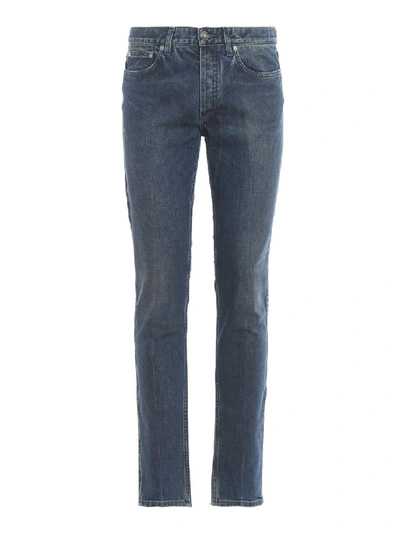 Givenchy Stretch Denim Classic Jeans In Grey