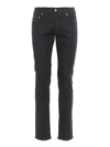 DOLCE & GABBANA SATIN LOGO PATCH DENIM SKINNY JEANS,8e17ad19-ffa3-202d-e7e2-7fa53b4dd7aa