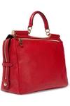 DOLCE & GABBANA DOLCE & GABBANA WOMAN TEXTURED-LEATHER TOTE RED,3074457345620641125