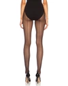 Wolford Individual 10 Back Seam Polyamide-blend Tights In Black
