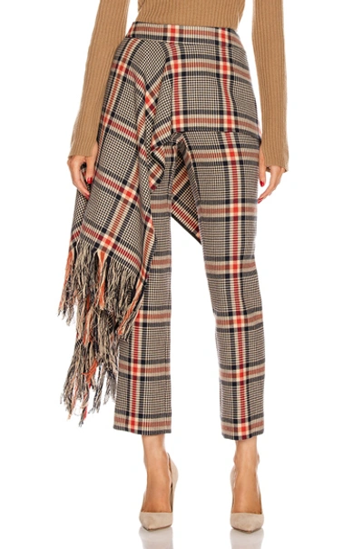 Monse Apron Plaid Pant In Multi Plaid