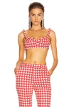 AREA HOUNDSTOOTH PIPING BRA,ARFE-WS14