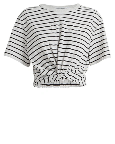 Alexander Wang T High Twist Striped Pocket Tee In Multi