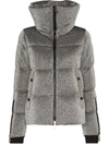 Moncler Bandama Glitter Down Puffer Jacket In Metallic