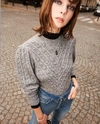 THE KOOPLES GREY WOOL BLEND jumper WITH CREW NECK