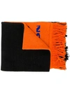 Heron Preston Logo Intarsia Scarf In Black