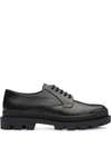 PRADA LEATHER LACED SHOES