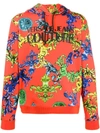 VERSACE JEANS COUTURE BAROQUE PRINT HOODIE