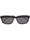 Gucci Sonnenbrille Mit Webstreifen In Schwarz