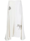 STELLA MCCARTNEY ANIMAL-EMBROIDERED MIDI-SKIRT