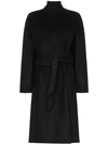 TOTÊME LOOSE-FIT BELTED KNEE-LENGTH COAT