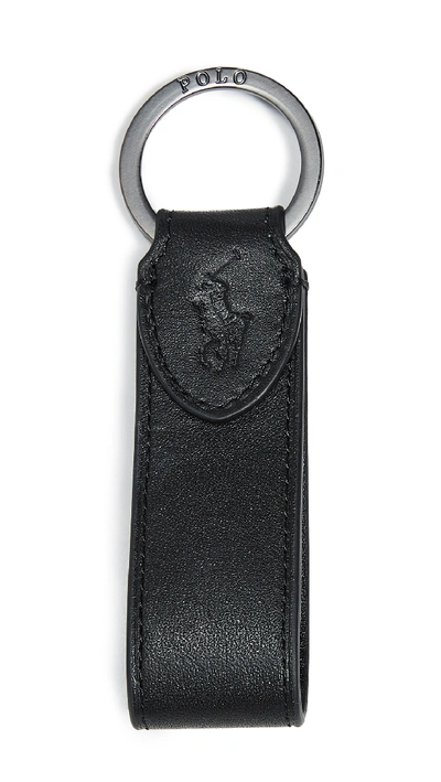 Polo Ralph Lauren Logo Keychain In Black