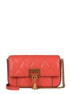 Givenchy Mini Pocket Quilted Convertible Leather Bag In Coral