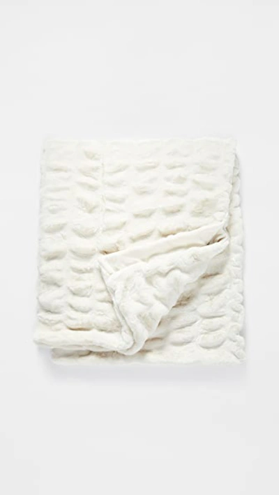 Shopbop Home Couture Collection Throw Blanket In Ivory Mink