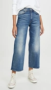 CQY SUNDAY WIDE LEG CROP JEANS