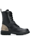 MONCLER CALYPSO LACE-UP COMBAT BOOTS