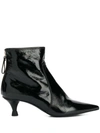 PREMIATA VARNISHED POINTED BOOTS