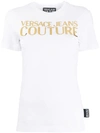 VERSACE JEANS COUTURE GOLD LOGO PRINT T-SHIRT