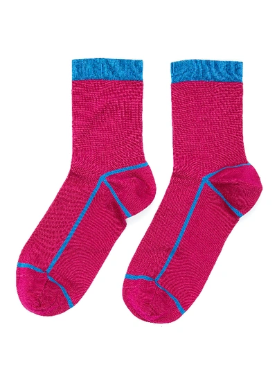 Hysteria 'lily' Ankle Socks In Pink