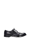 OFFICINE CREATIVE HIVE LACE UP SHOES IN BLUE LEATHER,11085738