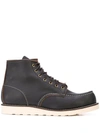 RED WING SHOES CONTRAST STITCHING COMBAT BOOTS