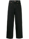 ISABEL MARANT CROPPED WIDE-LEG JEANS