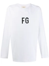 FEAR OF GOD LANGARMSHIRT MIT "FG"-PRINT