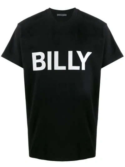 Billy Distressed Logo T-shirt In Black