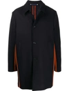 PS BY PAUL SMITH CONTRAST SINGLE-BREASTED COAT