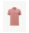Allsaints Parlour Cotton-blend Polo-shirt* In Moth Pink Marl