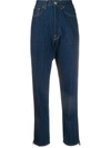 GOLDEN GOOSE CROPPED STRAIGHT-LEG JEANS